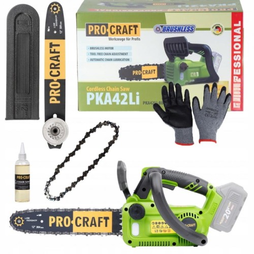 Procraft Pka42li Pilarka Łańcuchowa Akumulatorowa 12 Cali 20v Bezszczotkowa