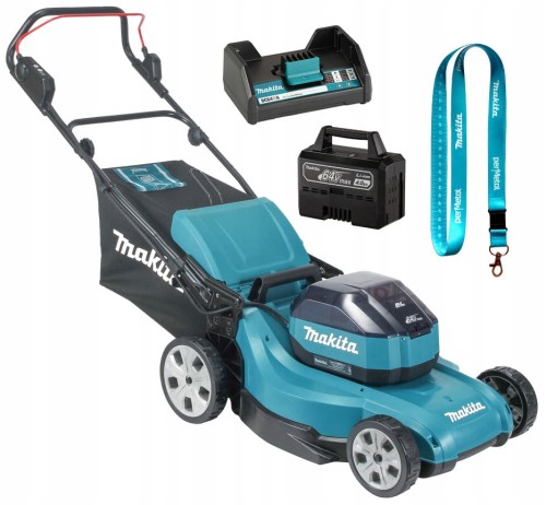 Makita Lm001jm101 Kosiarka Akumulatorowa Do Trawy 64v 48cm 62l 4ah