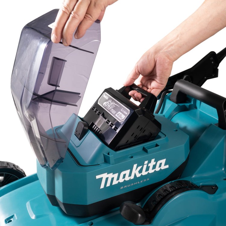 Makita Lm001jm101 Kosiarka Akumulatorowa Do Trawy 64v 48cm 62l 4ah