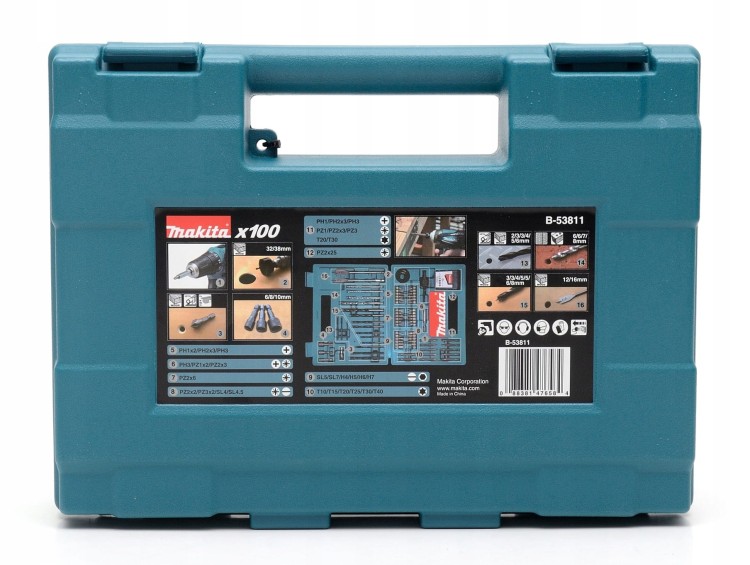 Makita B-53811 Zestaw Wierteł I Bitów 100 El. Walizka