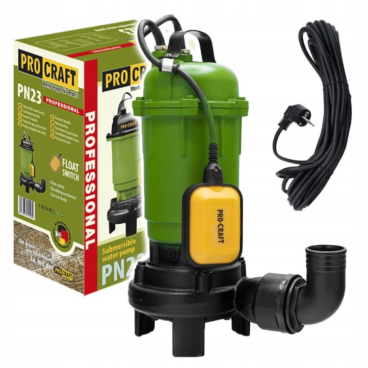 Procraft Pn23 Pompa Do Szamba Z Rozdrabniaczem 750w 10000 L/h 10m