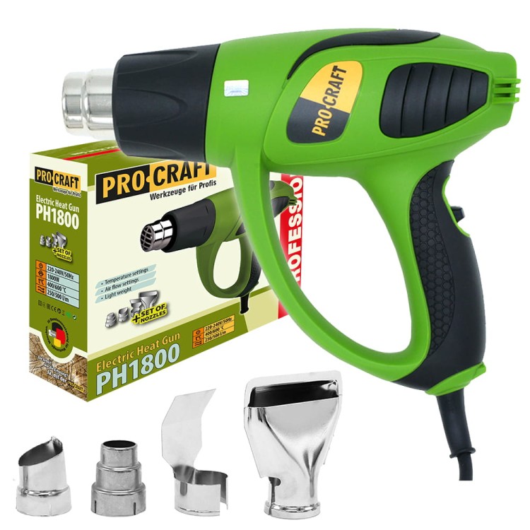 Procraft Ph1800 Opalarka 1800w 600°c 4 Dysze