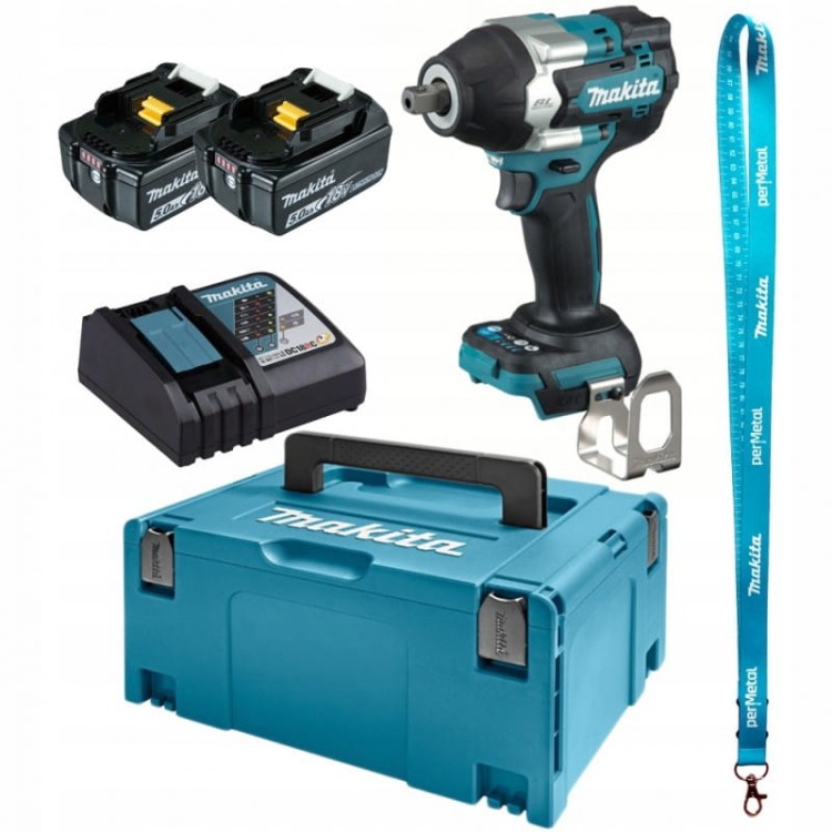 Makita Dtw701rtj Klucz Udarowy Lxt 18v 1/2" 700nm 2xaku 5ah Walizka