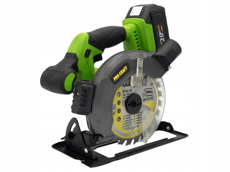 Procraft Pca28 Pilarka Tarczowa Akumulatorowa 20v 165 Mm