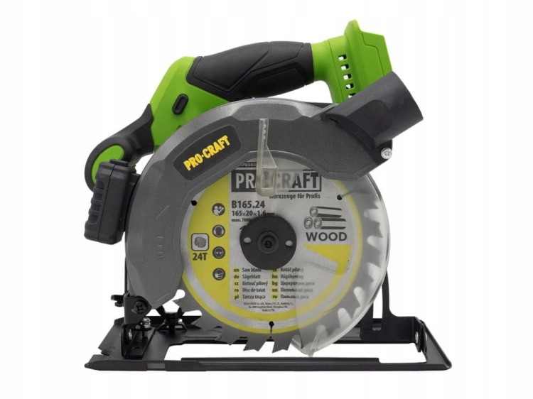 Procraft Pca28 Pilarka Tarczowa Akumulatorowa 20v 165 Mm