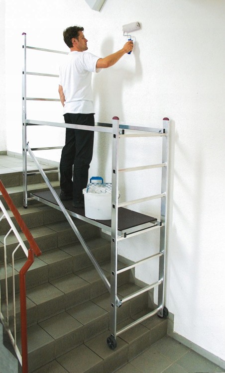 Krause Corda 916174 Rusztowanie Jezdne Mini 3m Aluminiowe 150kg