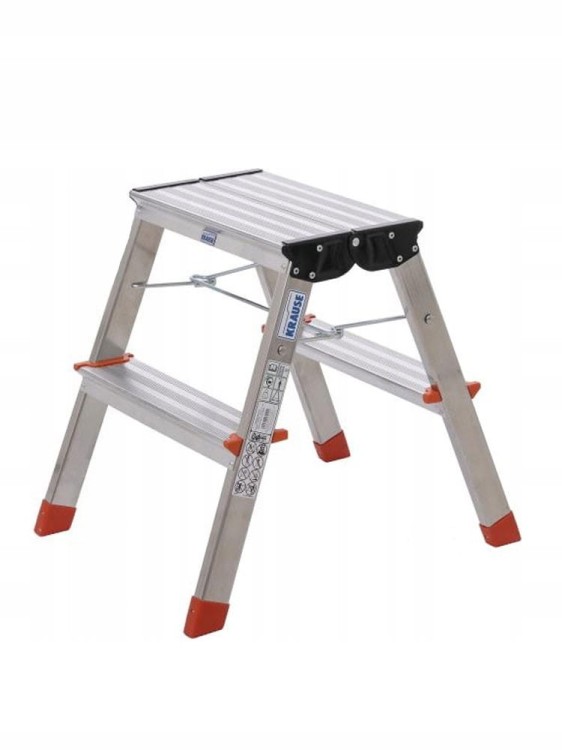 Schodki dwustronne składane Krause Treppy 130020 2x2 do 150 kg