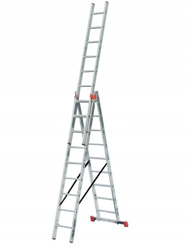 Krause 129680 Monto Tribilo Drabina Aluminiowa 3x10 7,65 M