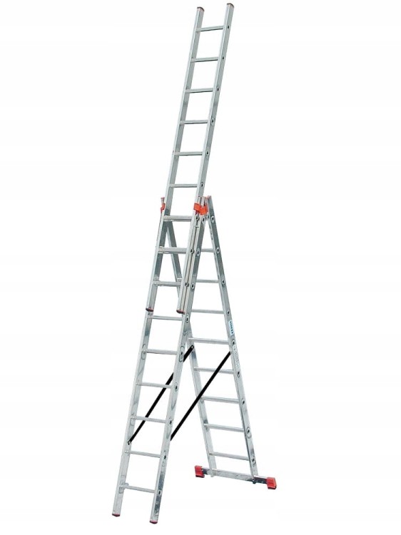 Krause 129680 Monto Tribilo Drabina Aluminiowa 3x10 7,65 M