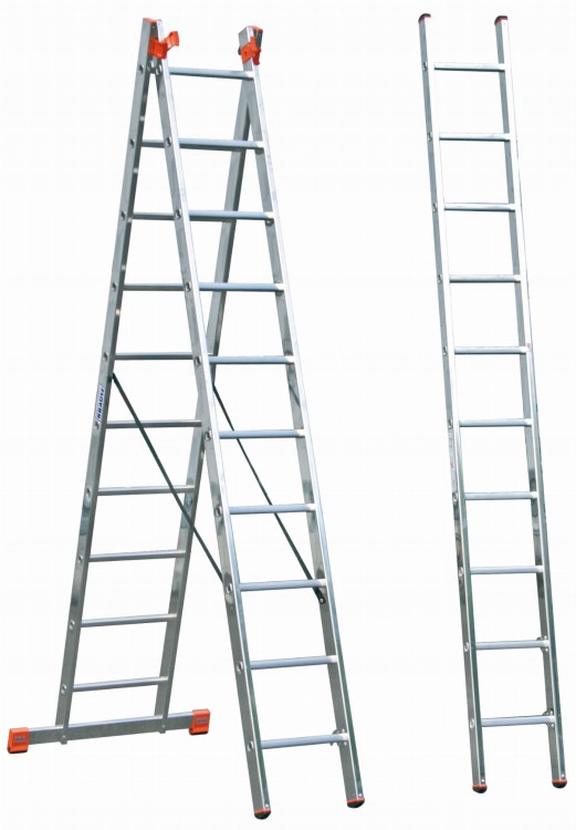 Krause 129680 Monto Tribilo Drabina Aluminiowa 3x10 7,65 M