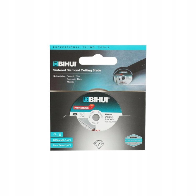 Bihui Agmbs45 Mini Tarcza Diamentowa 45mm Do Gresu Płytek