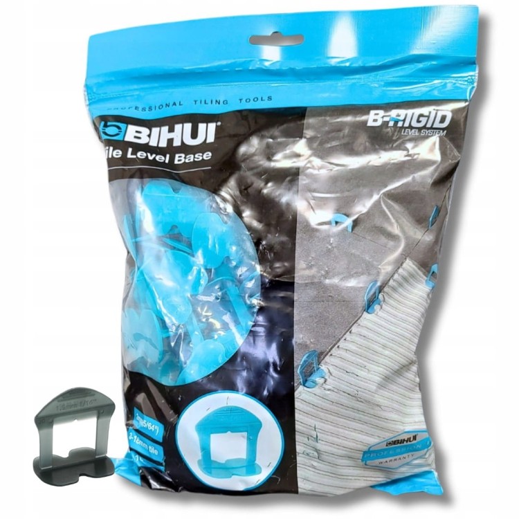 Bihui Klipsy Poziomujące Do Płytek 2-12mm 100szt Szare