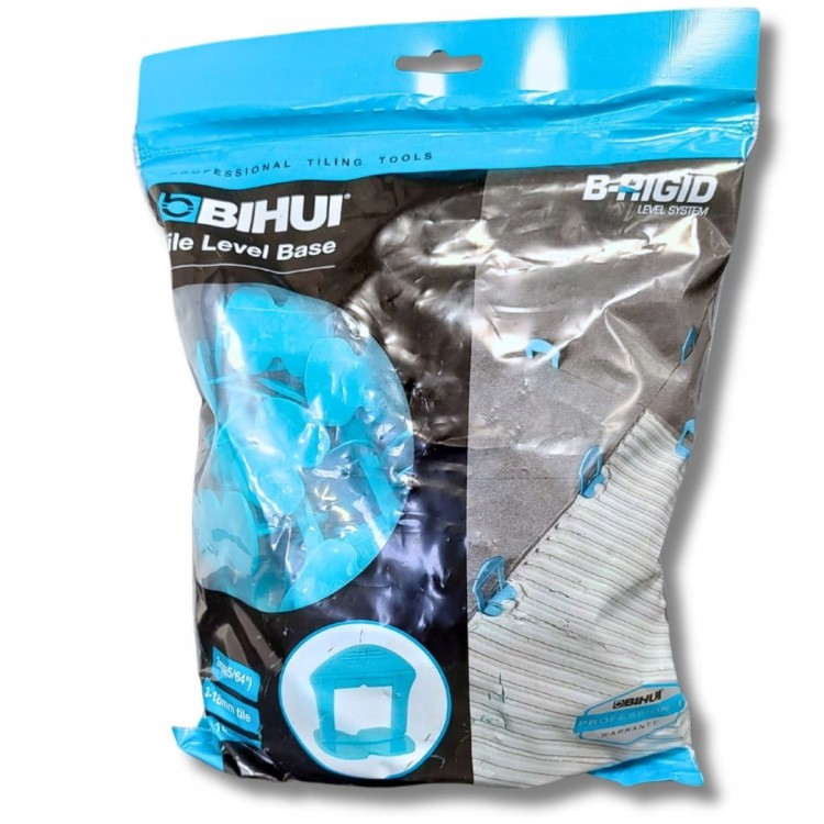 Bihui Klipsy Poziomujące Do Płytek 2-12mm 100szt Szare