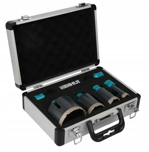 Bihui DBDMS6 Zestaw Otwornic Diamentowych M14 6 Szt Walizka 25,35,40,45,50,68