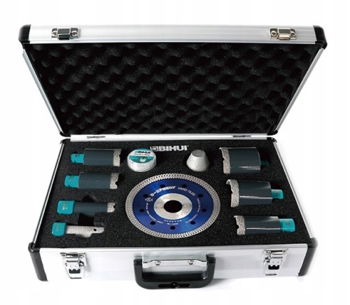 Bihui DBDMS10 Walizka Zestaw Narzędzi Diamentowych M14 25-68mm 10el