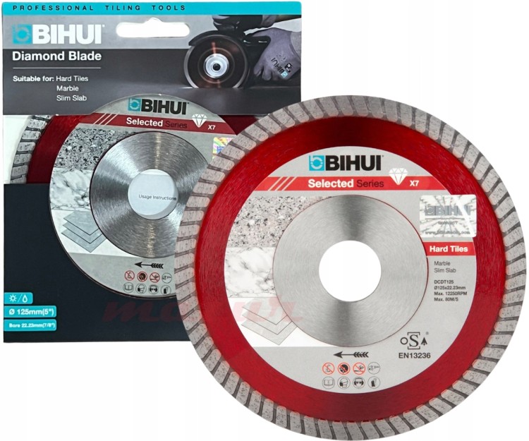 Bihui DCDT125 Tarcza Diamentowa B-turbo Do Gresu 125mm