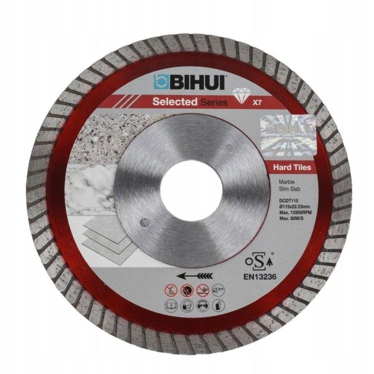 Bihui DCDT125 Tarcza Diamentowa B-turbo Do Gresu 125mm