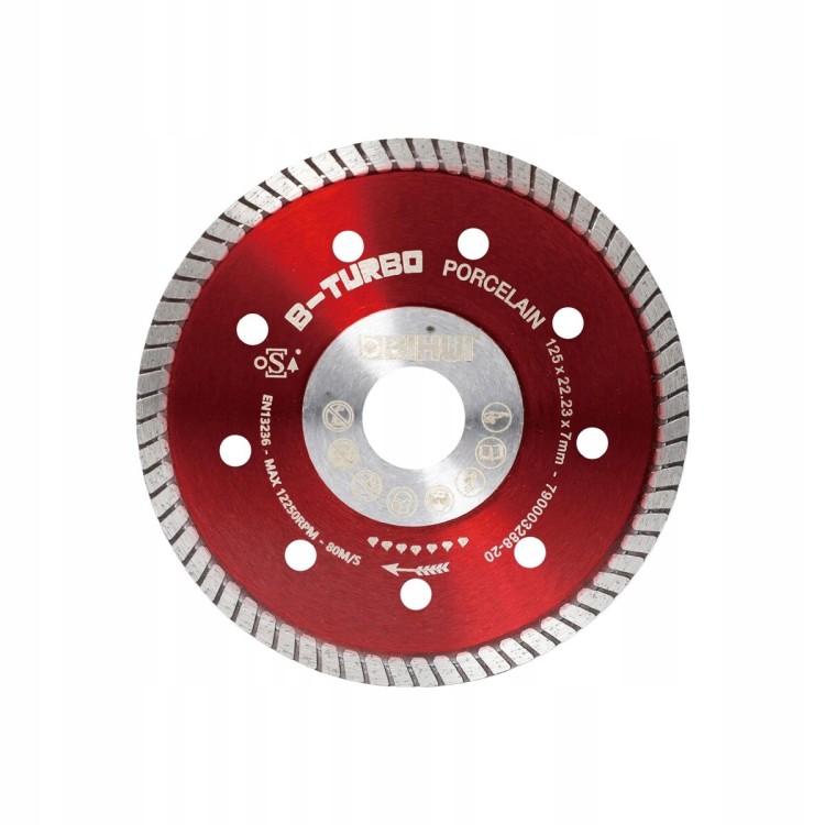 Bihui DCDT125 Tarcza Diamentowa B-turbo Do Gresu 125mm