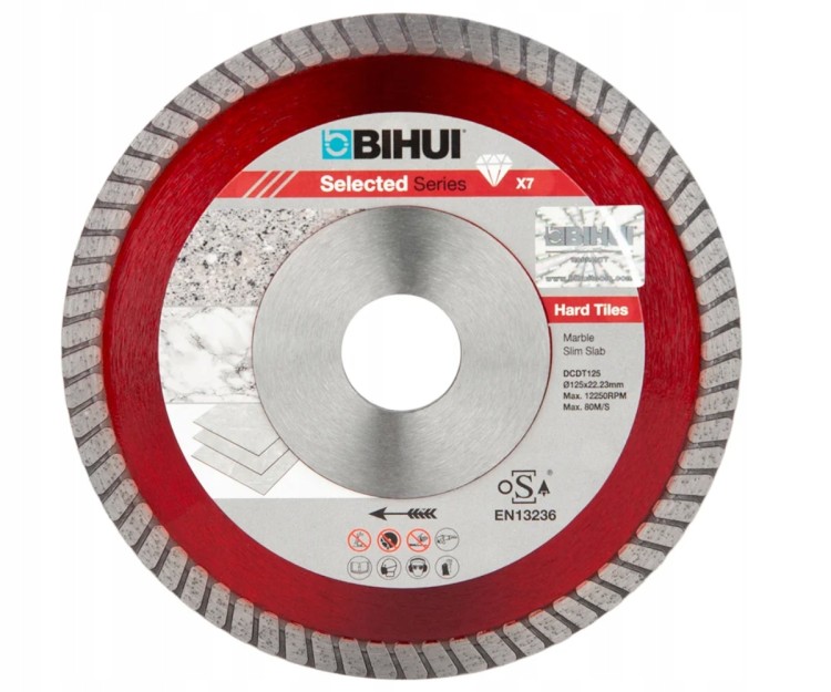 Bihui DCDT125 Tarcza Diamentowa B-turbo Do Gresu 125mm
