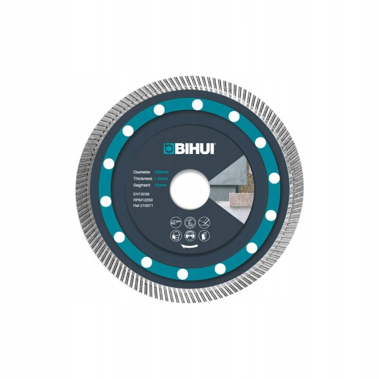 Bihui DCBN5 Tarcza Diamentowa Do Gresu I Kamienia Super Cienka 125mm