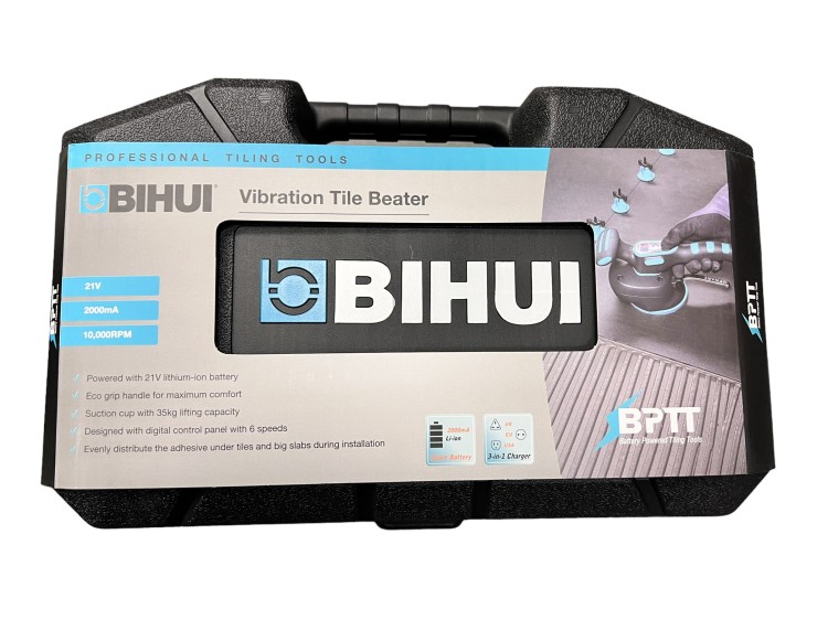 Bihui LFTBA-PLUS Wibrator Do Płytek 21v 2x Aku 120mm Wyświetlacz Lcd