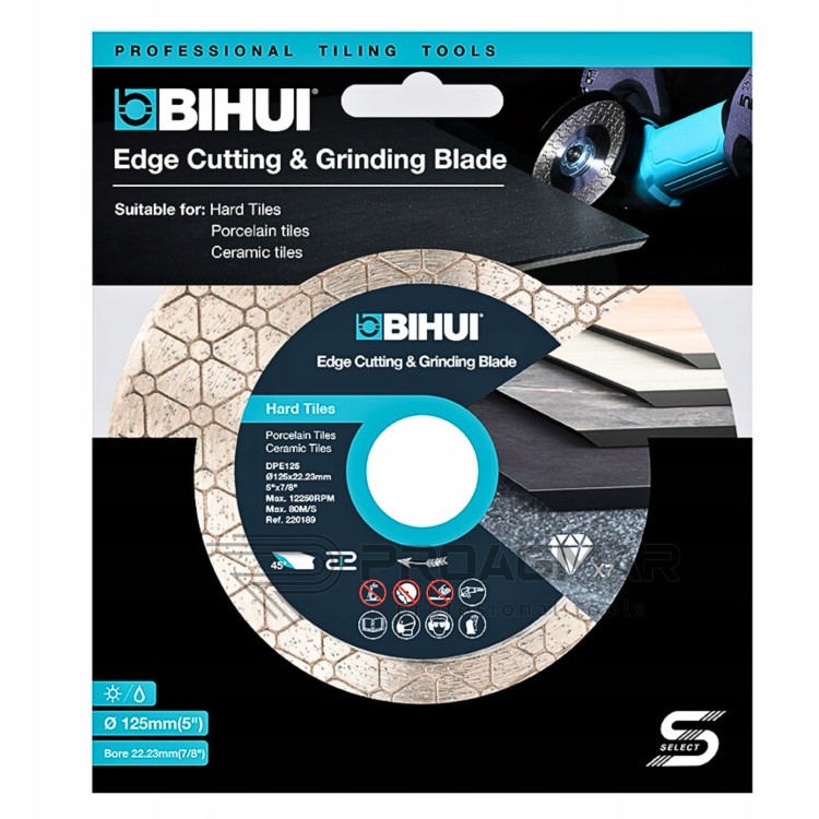 Bihui DPE125 Tarcza Diamentowa B-edge 125mm Do Ukosowania Płytek