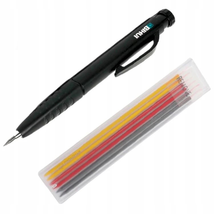 Bihui TCM7 Ołówek Automatyczny Monterski + 6 Wkładów - 3 Kolory