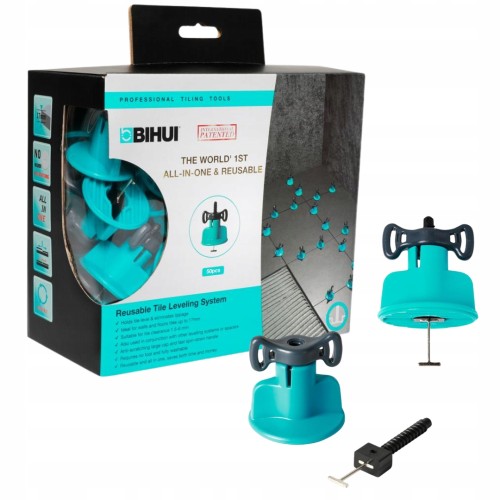 Bihui TSL50 System Poziomowania Płytek Wielokrotnego Użytku 50 Szt