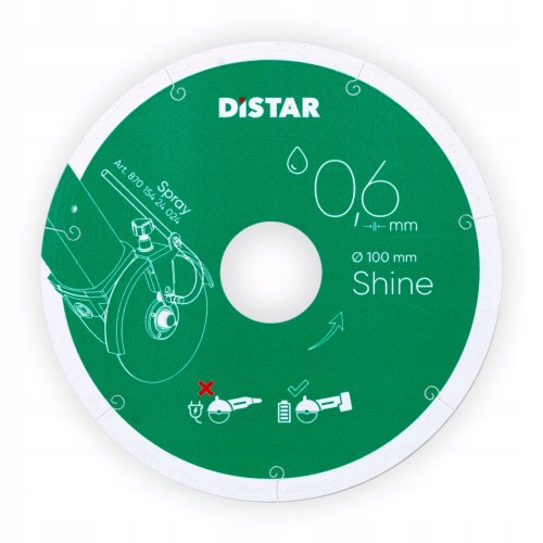 Distar Shine 101,6x0,6x22,23 Tarcza Diamentowa Do Gresu Cienka