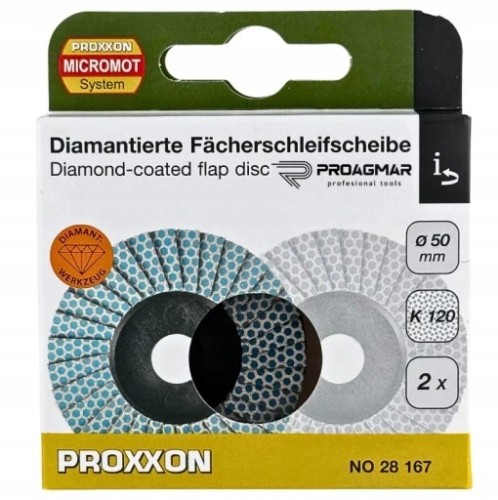 Proxxon Pr28167 Tarcze Listkowe Diamentowe 50mm P120 Do Lhw [2 Szt.]