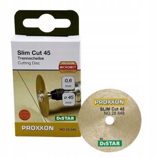 Proxxon PR28848 Tarcza Diamentowa Slim Cut 45 0,6mm + Trzpień 3,2mm