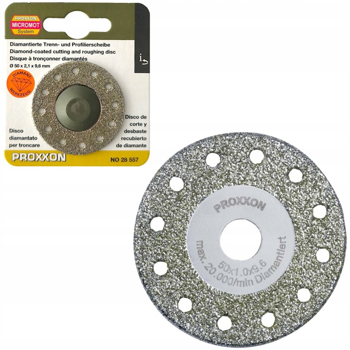 Proxxon PR28557 Tarcza Diamentowa 50mm 1,0mm Do Cięcia Szlifowania Ceramiki