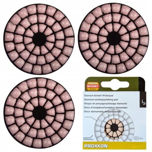 Proxxon PR28658 Tarcze Diamentowe 50mm P200 Do Wp/e Wp/a 3 Szt