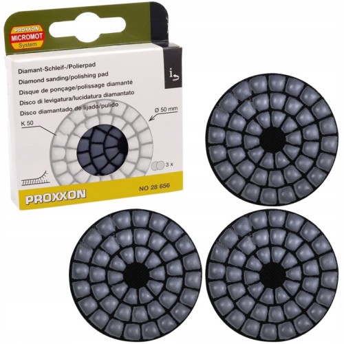 Proxxon PR28656 Tarcze Diamentowe 50mm P50 Do Wp/e Wp/a 3 Szt