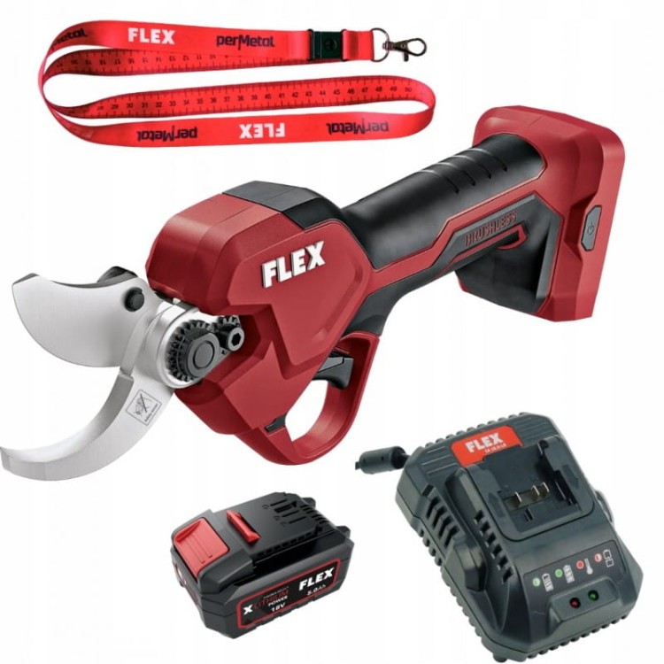 Flex 534493 Zestaw Sekator + Ładowarka + Akumulator 5ah 18v