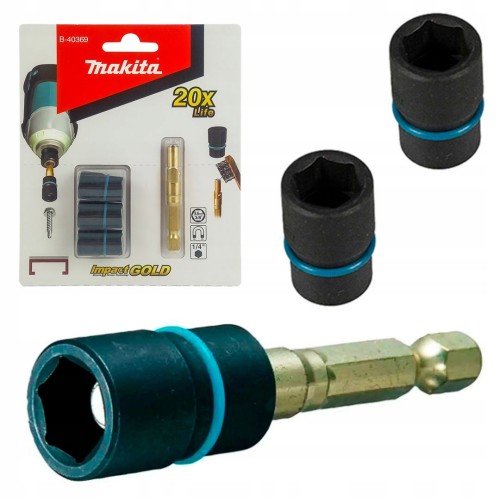 Makita B-40369 Końcówka Magnetyczna 1/4 Impact Gold Nasadki 3/8 Farmerskie