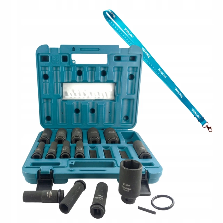 Makita E-16586 Zestaw Nasadek Udarowych 1/2" 14 Szt 10-32 Mm Cr-mo