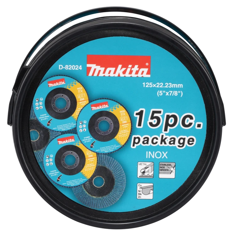 Makita D-82024 Tarcze Listkowe 125 Mm Z40 Z60 Z80 Inox 15 Szt