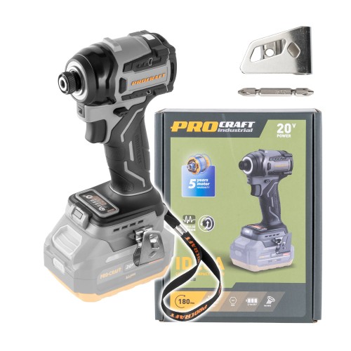 Procraft ID20ABB Zakrętarka Udarowa 20v 180nm 1/4 Bezszczotkowa Body