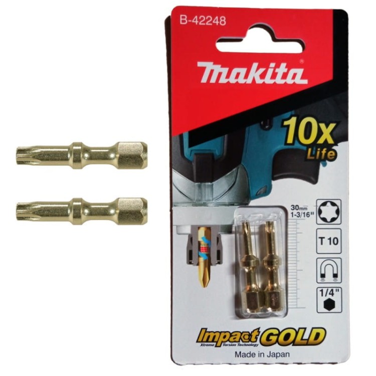 Makita T10 Zestaw bitów B-42248