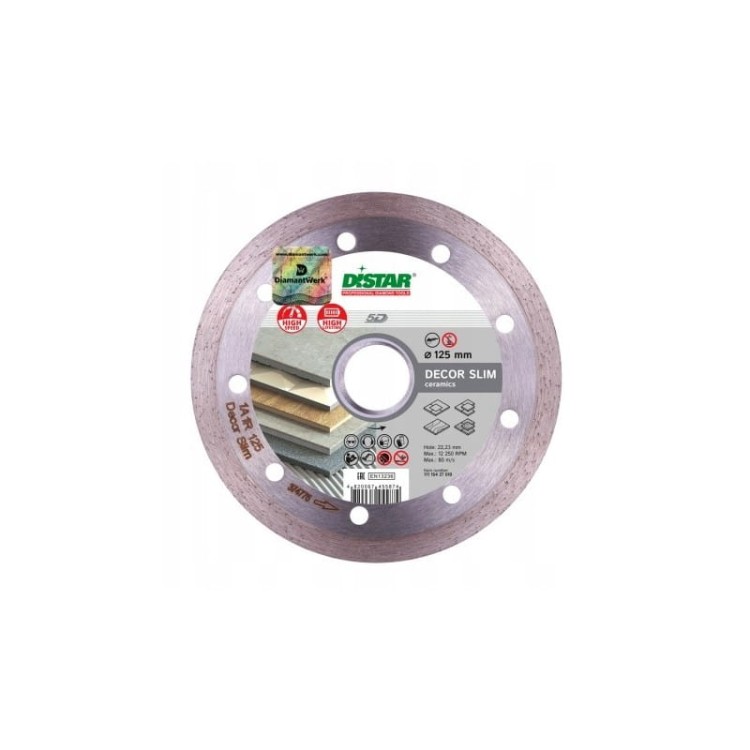 Distar Tarcza Diamentowa Decor Slim Do Ceramiki 125x1,2x8