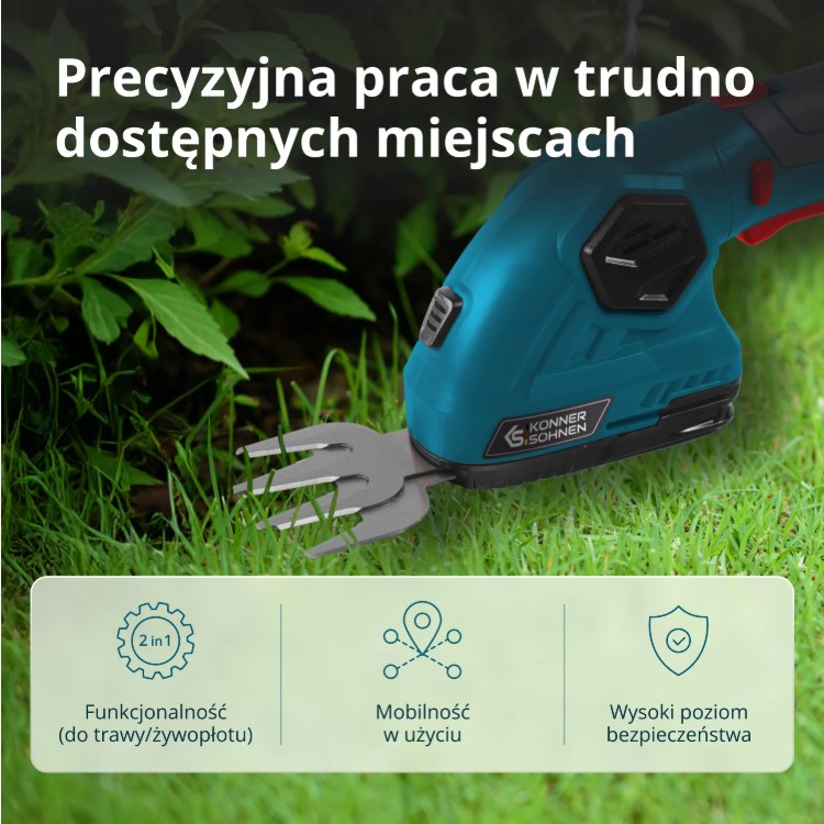 Könner &amp; Söhnen Ks Sht-8v Nożyce Akumulatorowe 2w1