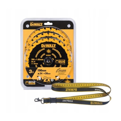 DEWALT DT10399 TARCZE DO DREWNA 190MM 24Z 3 SZT.