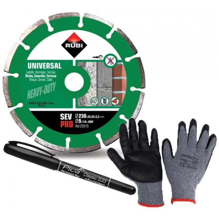 Rubi 25916 tarcza uniwersalna segmentowa SEV PRO 230