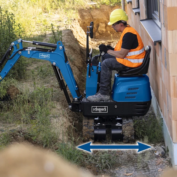 Scheppach Exc815 Minikoparka Spalinowa 8,5km 690mm 563kg