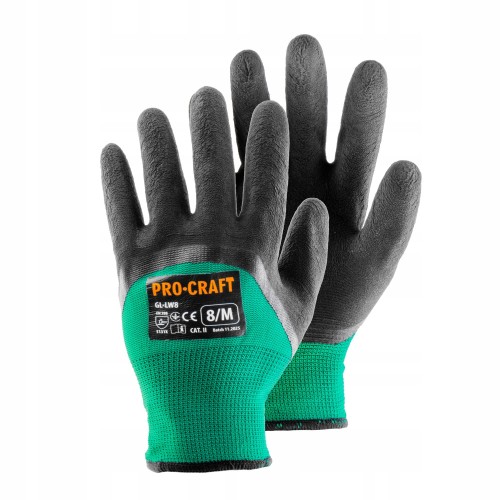 Procraft Gl-lw10 Rękawice Robocze L Lateks 3/4 Antypoślizgowe
