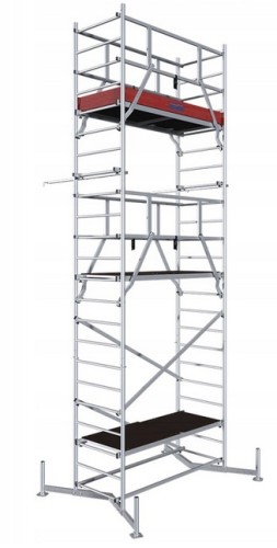 Krause 710222 Rusztowanie Climtec 7m Aluminiowe Jezdne
