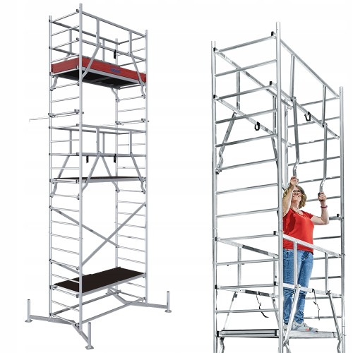 Krause 710222 Rusztowanie Climtec 7m Aluminiowe Jezdne