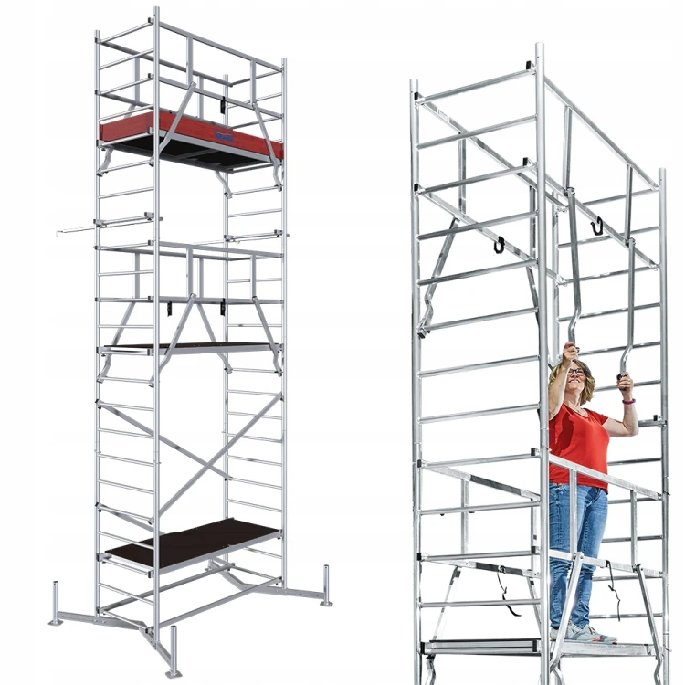 Krause 710222 Rusztowanie Climtec 7m Aluminiowe Jezdne