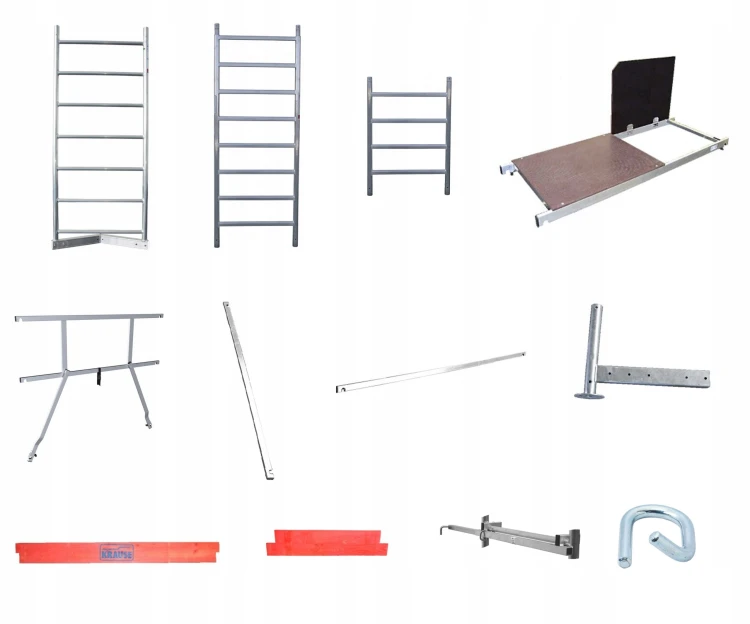 Krause 710222 Rusztowanie Climtec 7m Aluminiowe Jezdne
